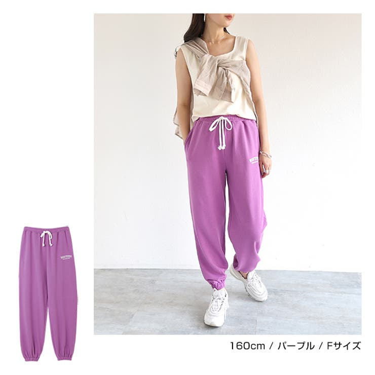 正規品♡スウェットロゴプルオーバー＆ガーゼティアードショートパンツ カレッジロゴ スウェット ジョガーパンツ[品番：AZ000004048