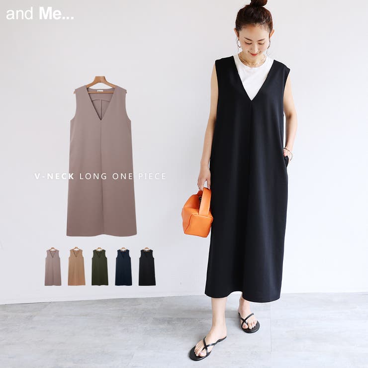 ポンチ Vネック ワンピース 品番 Az And Me アンドミー のレディースファッション通販 Shoplist ショップリスト