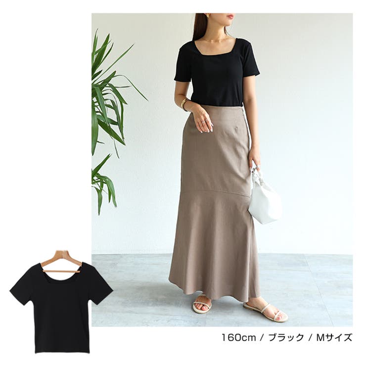 テレコリブ 前後2way Tシャツ | andme | 詳細画像14 