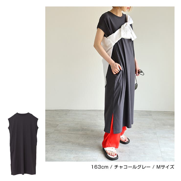 コットン天竺 フレンチスリーブ Tシャツ | andme | 詳細画像9 