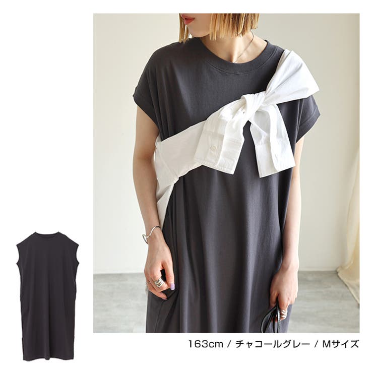 コットン天竺 フレンチスリーブ Tシャツ | andme | 詳細画像10 