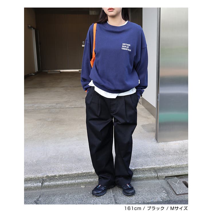 TCツイル 2タック テーパード[品番：AZ000004772]｜andme（アンドミー