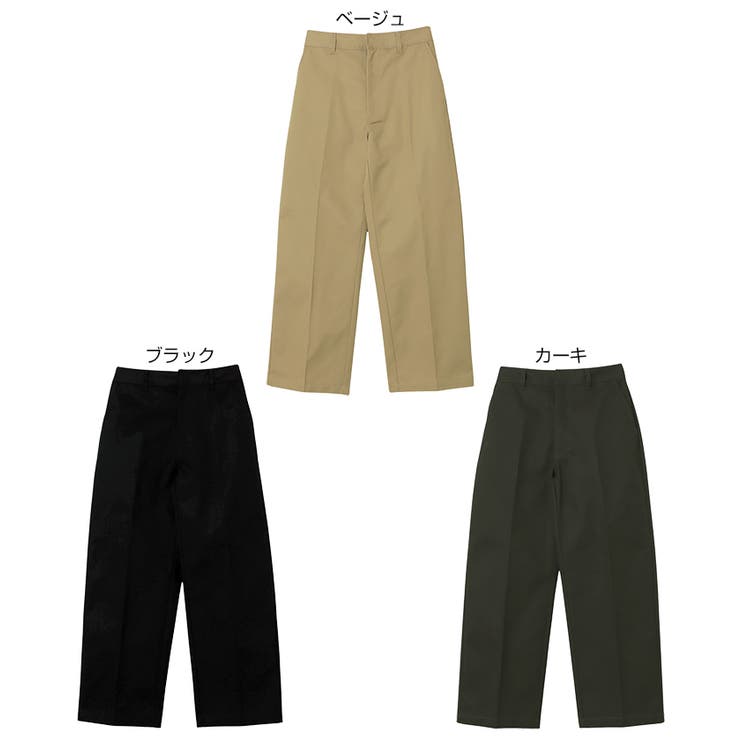 TCツイル センタープレス ストレート | andme | 詳細画像2 