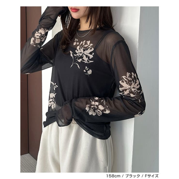 フラワー プリント シアー | andme | 詳細画像11 