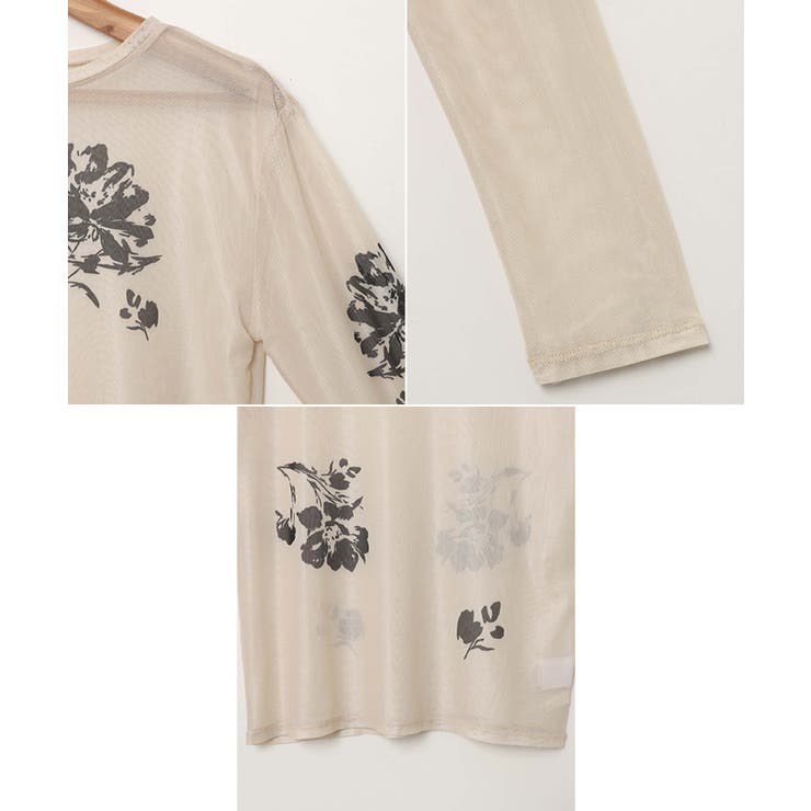 フラワー プリント シアー | andme | 詳細画像14 