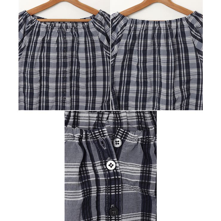 裾リボン シアー チェック | andme | 詳細画像14 