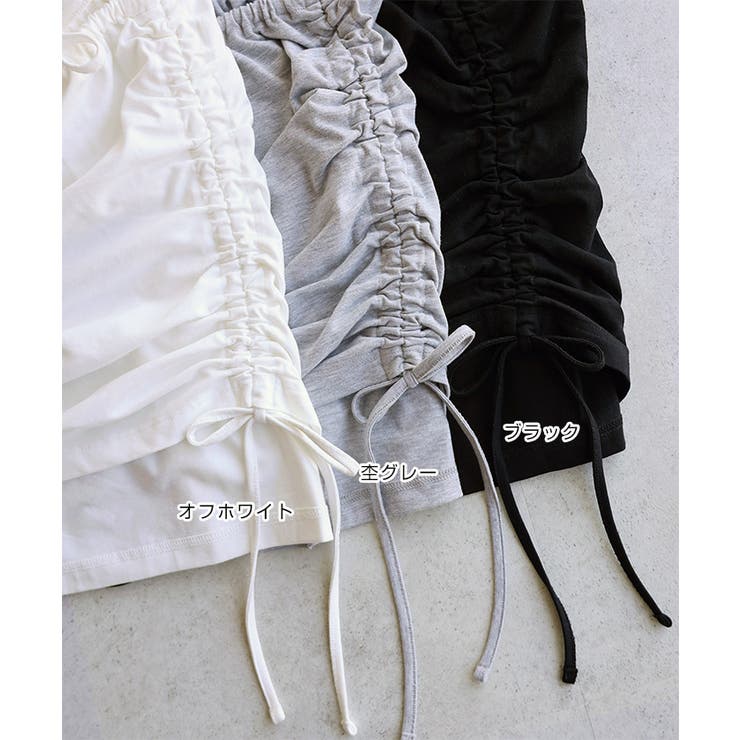 ギャザー リボン オフショルダー | andme | 詳細画像3 