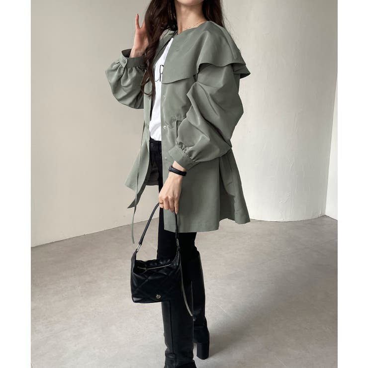 2way ケープカラー マウンテンパーカー | andme | 詳細画像40 