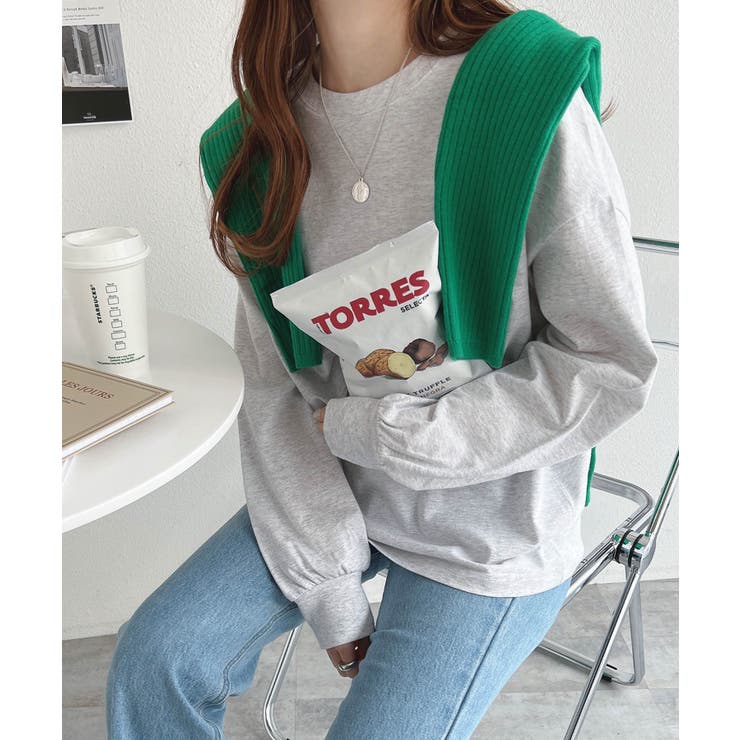 無地 ボーダー ボリューム袖 | andme | 詳細画像41 