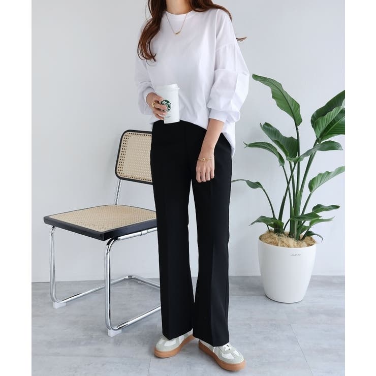 無地 ボーダー ボリューム袖 | andme | 詳細画像29 