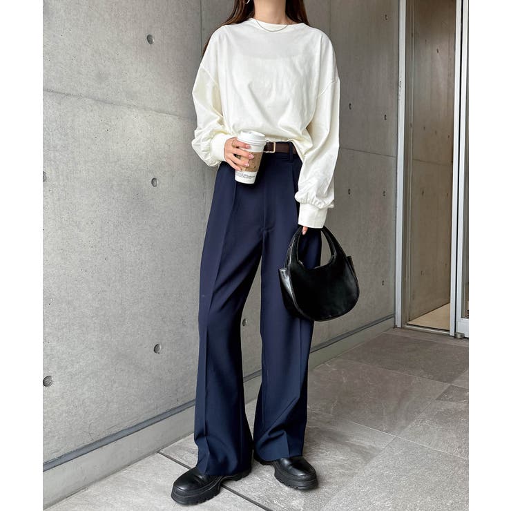 無地 ボーダー ボリューム袖 | andme | 詳細画像46 