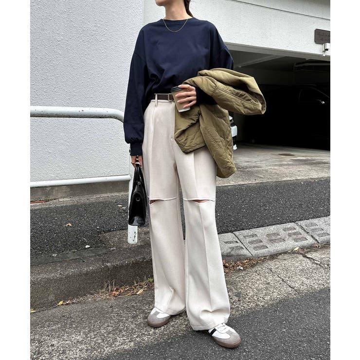 無地 ボーダー ボリューム袖 | andme | 詳細画像50 