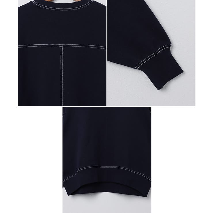 裏毛 配色ステッチ 長袖 | andme | 詳細画像15 