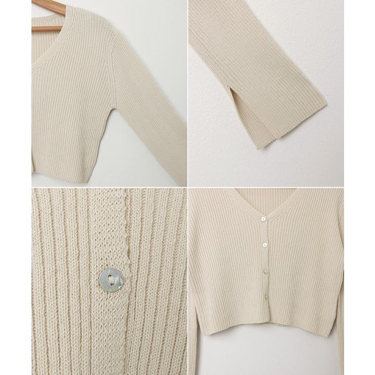 リネンタッチ ショート丈 長袖 | andme | 詳細画像13 