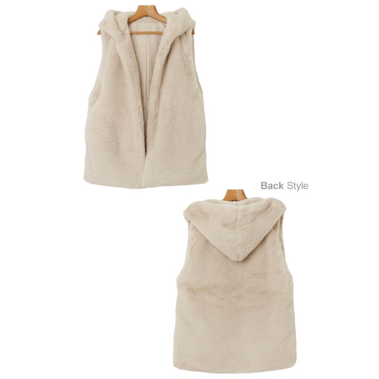 フーディ ファー ベスト | andme | 詳細画像17 