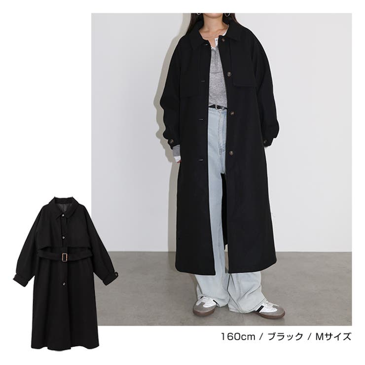 フェイク ウール ベルト付き[品番：AZ000004460]｜andme（アンドミー