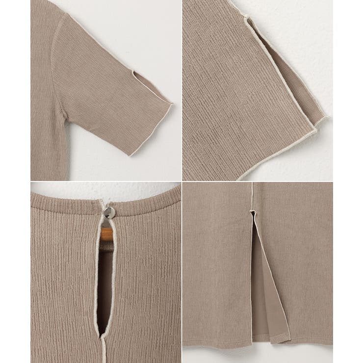 楊柳 配色メロー ワンピース | andme | 詳細画像17 