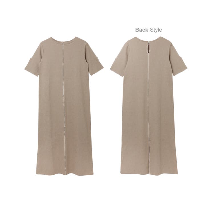 楊柳 配色メロー ワンピース | andme | 詳細画像19 