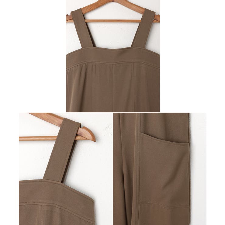 ツイル スクエアネック ワンピース | andme | 詳細画像8 