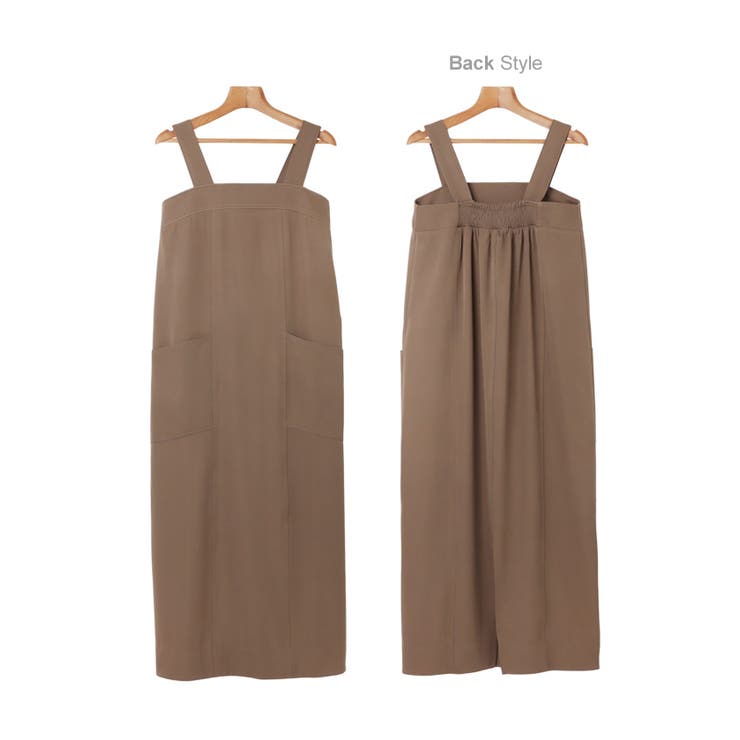 ツイル スクエアネック ワンピース | andme | 詳細画像11 