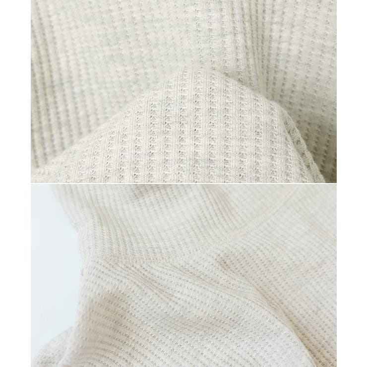 ワッフル タートルネック トップス | andme | 詳細画像15 