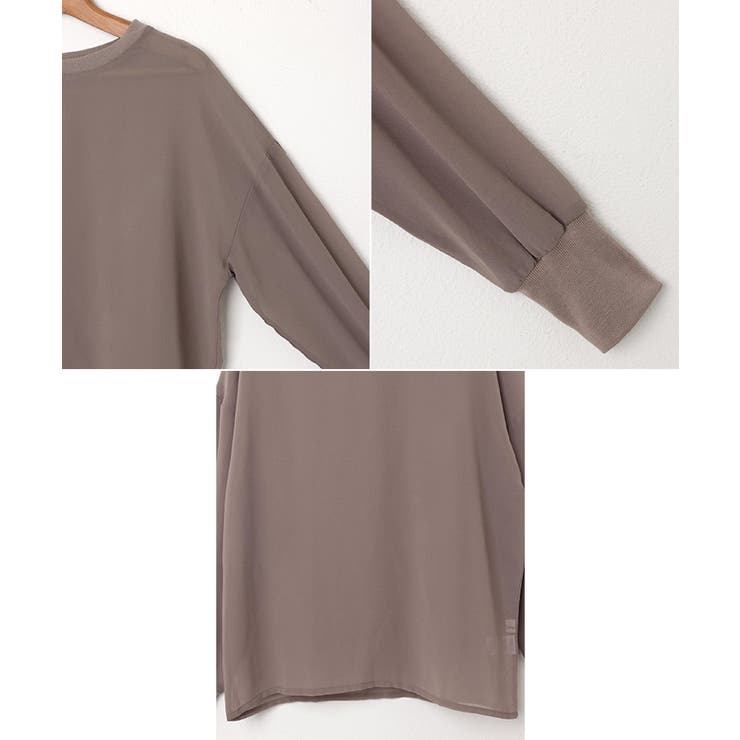 ボリューム スリーブ シフォン | andme | 詳細画像15 