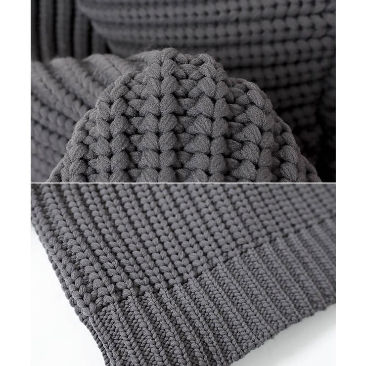 ショート丈 ニット パーカー | andme | 詳細画像16 