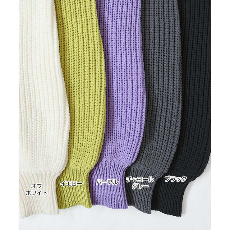 ショート丈 ニット パーカー | andme | 詳細画像3 