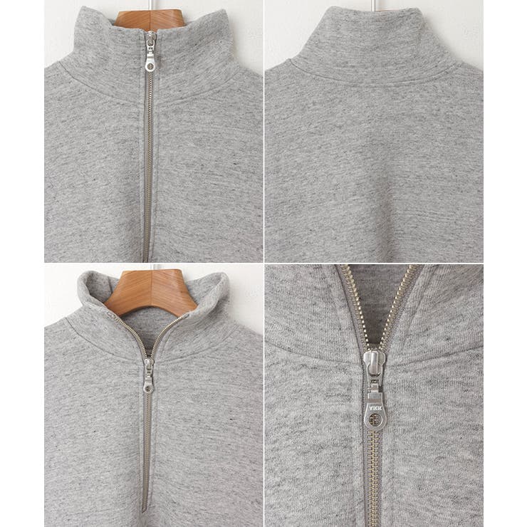 裏起毛 ハーフジップ スウェット | andme | 詳細画像15 