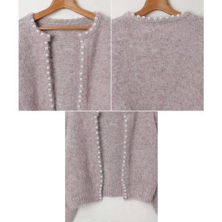 モヘアライク パール付き 長袖 | andme | 詳細画像12 