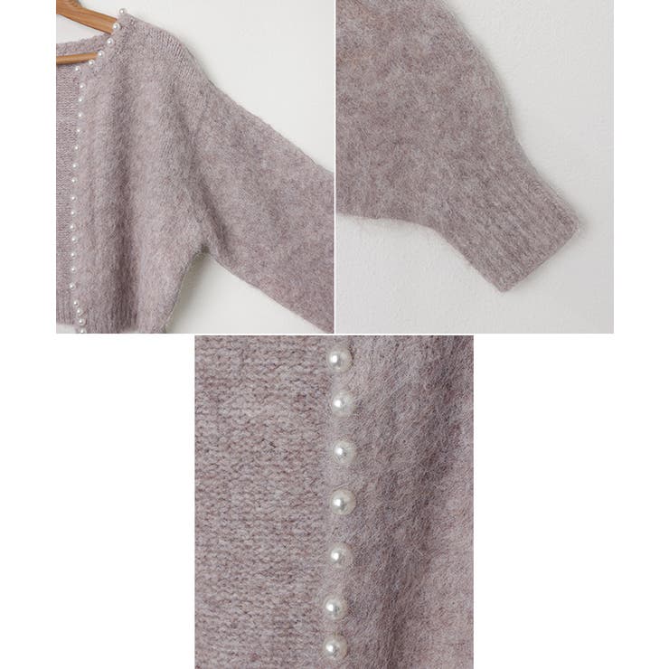 モヘアライク パール付き 長袖 | andme | 詳細画像13 