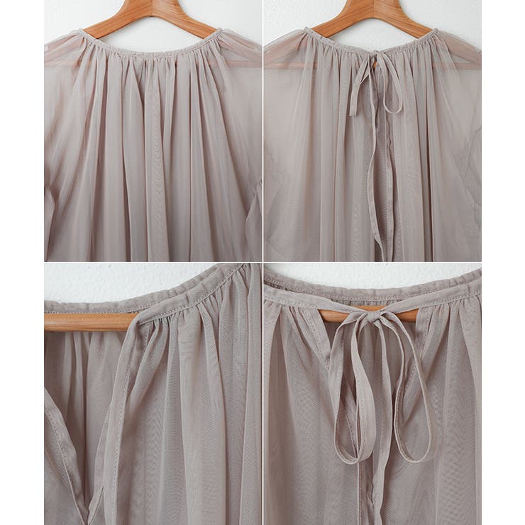 チュール ギャザー シアー | andme | 詳細画像15 