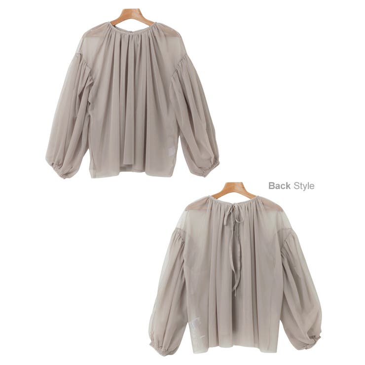 チュール ギャザー シアー | andme | 詳細画像18 