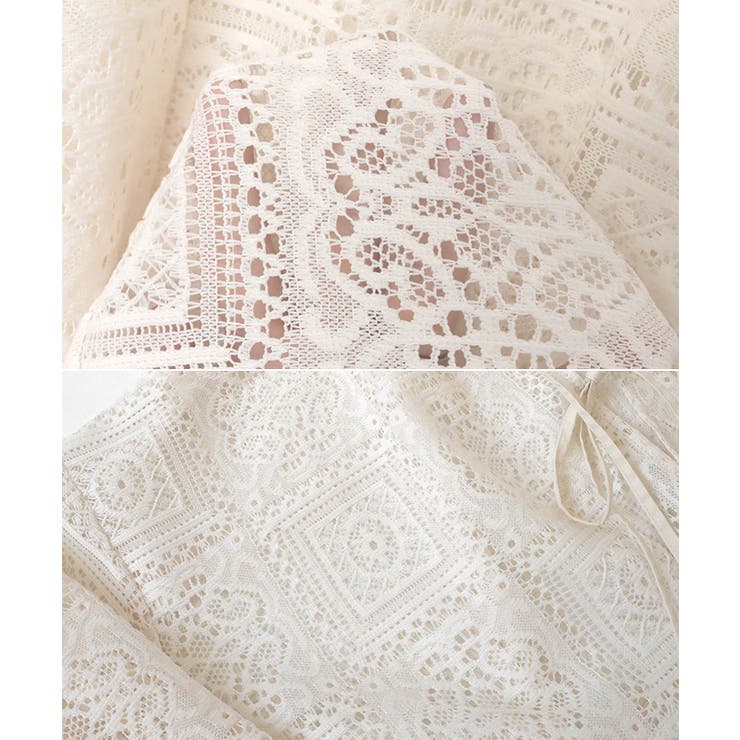 ショート丈 レース カーディガン | andme | 詳細画像15 