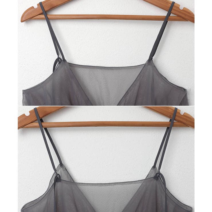 フロントリボン チュール キャミソール | andme | 詳細画像13 