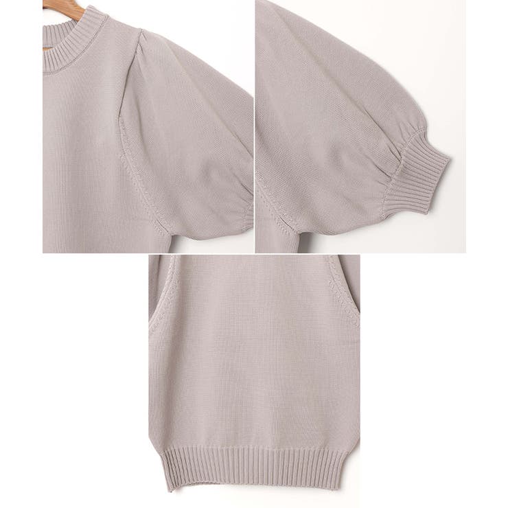 ボリューム袖 ニット トップス | andme | 詳細画像16 