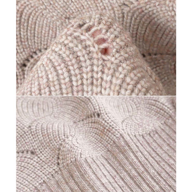 透かし編み 袖ボリューム 長袖 | andme | 詳細画像15 