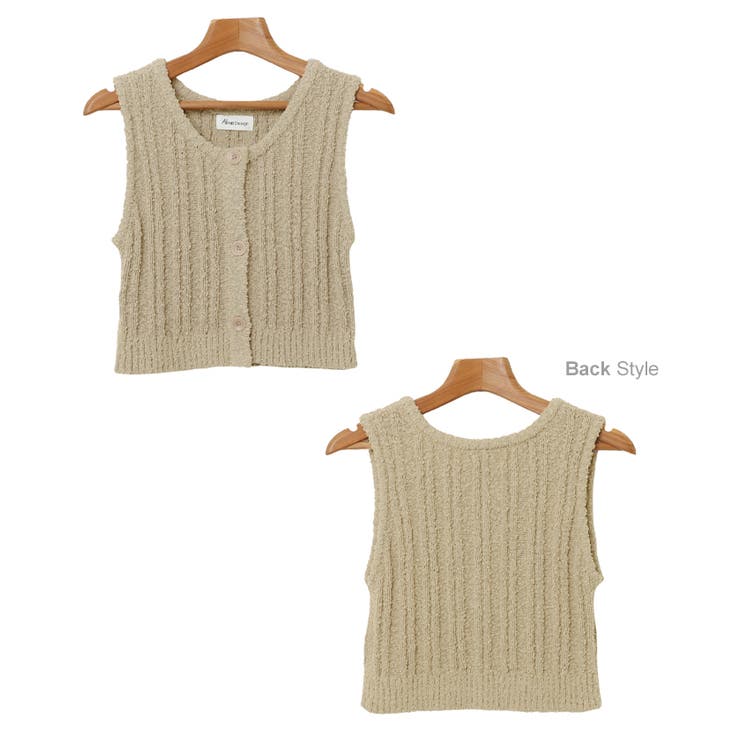 スラブヤーン ショート丈 ニット | andme | 詳細画像17 