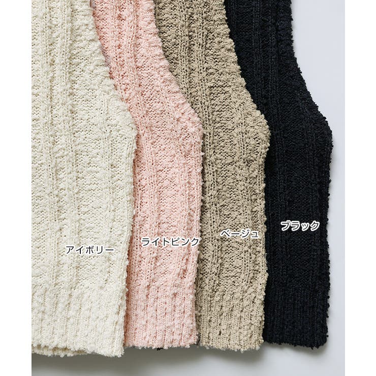 スラブヤーン ショート丈 ニット | andme | 詳細画像3 