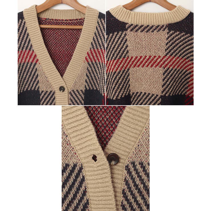 モヘアライク チェック ジャガード | andme | 詳細画像16 