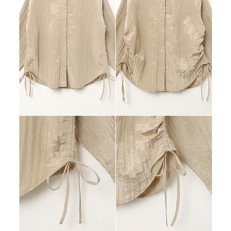 サイドドロー オーバーサイズ 長袖 | andme | 詳細画像17 