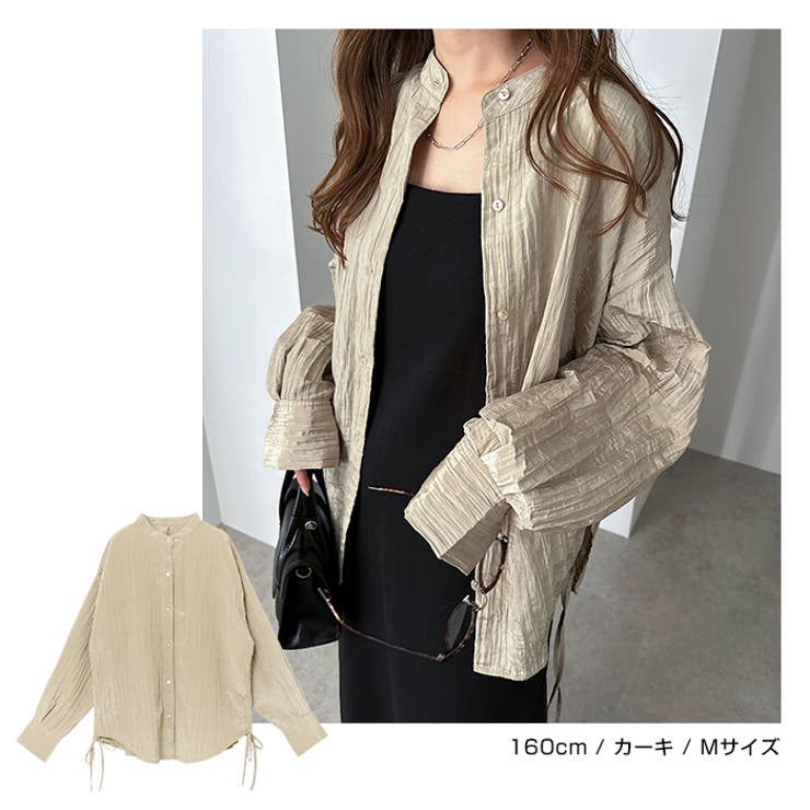 サイドドロー オーバーサイズ 長袖 | andme | 詳細画像10 