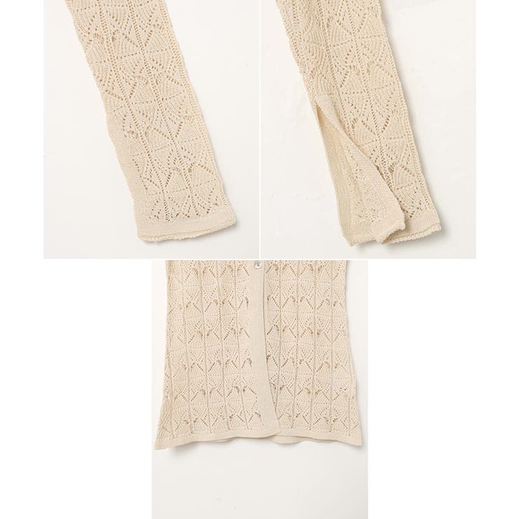 透かし編み 長袖 ニット | andme | 詳細画像15 