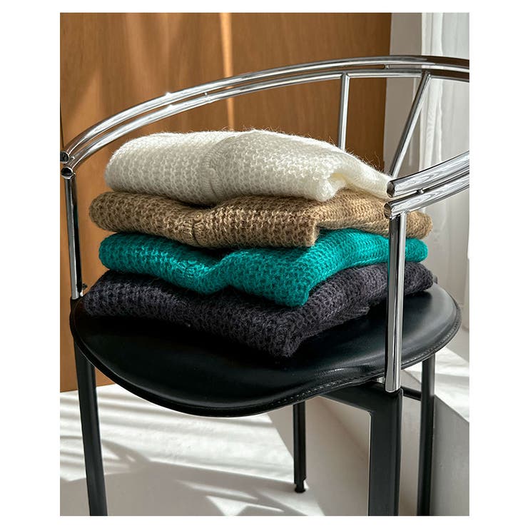 ウール混 モヘアタッチ ショート丈 | andme | 詳細画像6 