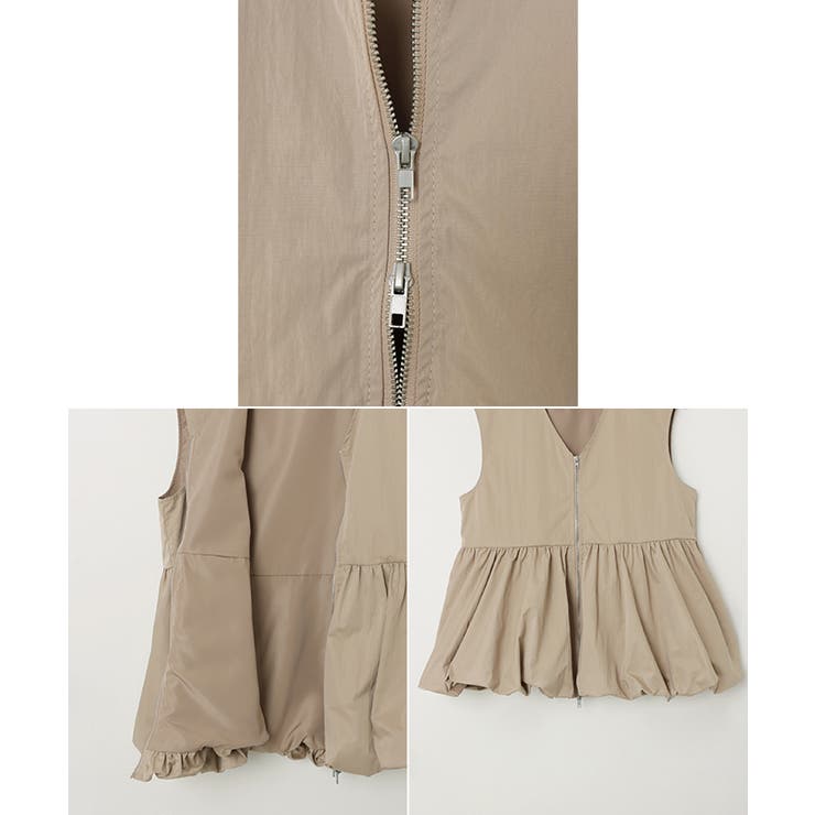 Vネック ペプラム バルーン | andme | 詳細画像15 