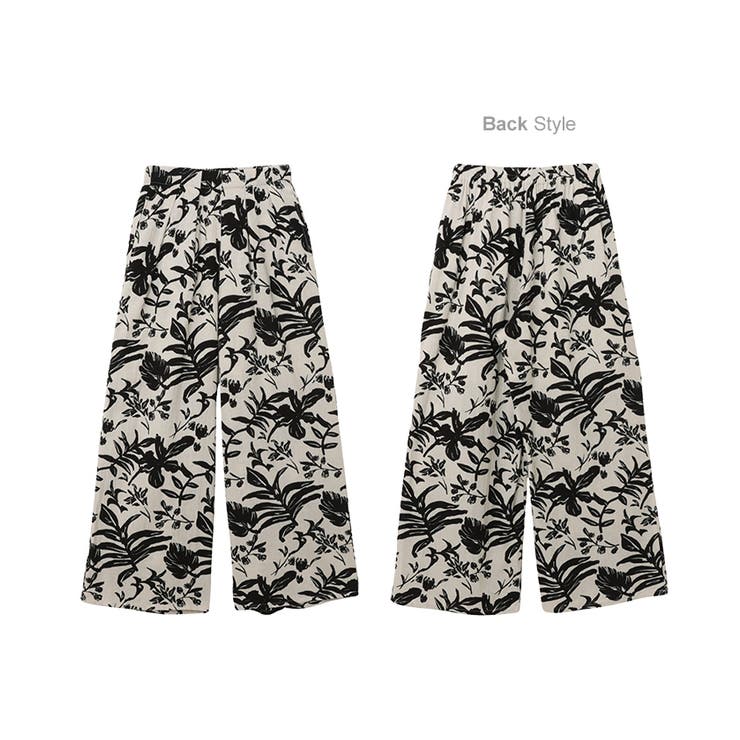 St Andrews パームリーフ柄パンツ M St Andrews パームリーフ柄パンツ M パームリーフプリント