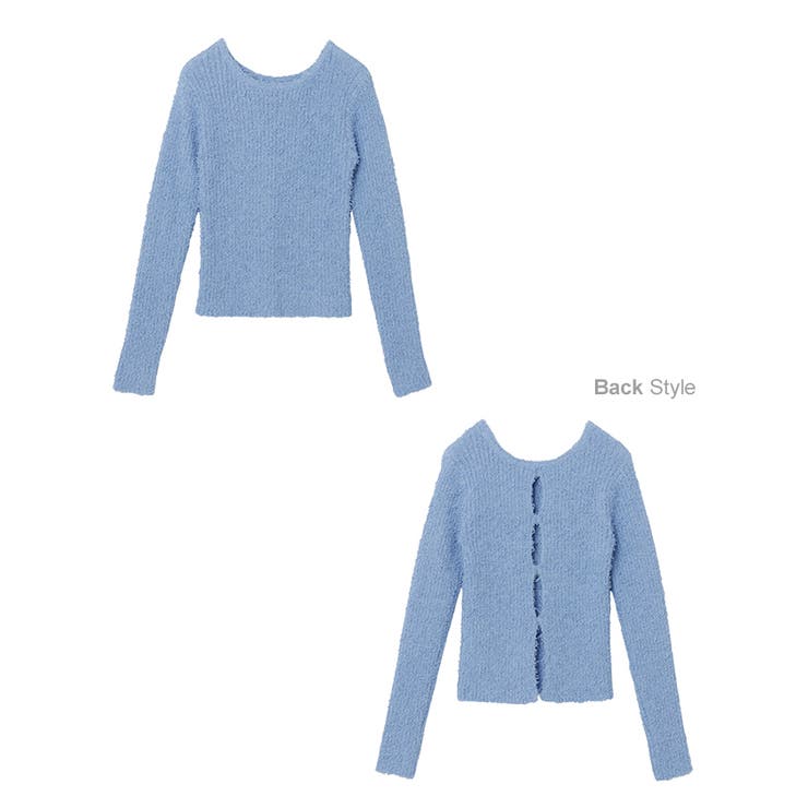 バックコンシャス リブ ニット | andme | 詳細画像17 