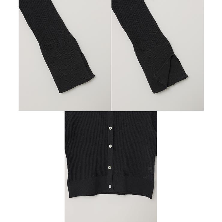 ショート丈 シアー リブ | andme | 詳細画像17 