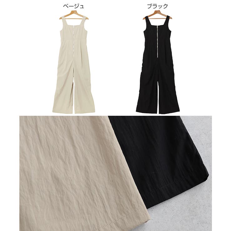 フロントジップ スクエアネック ワイド | andme | 詳細画像2 