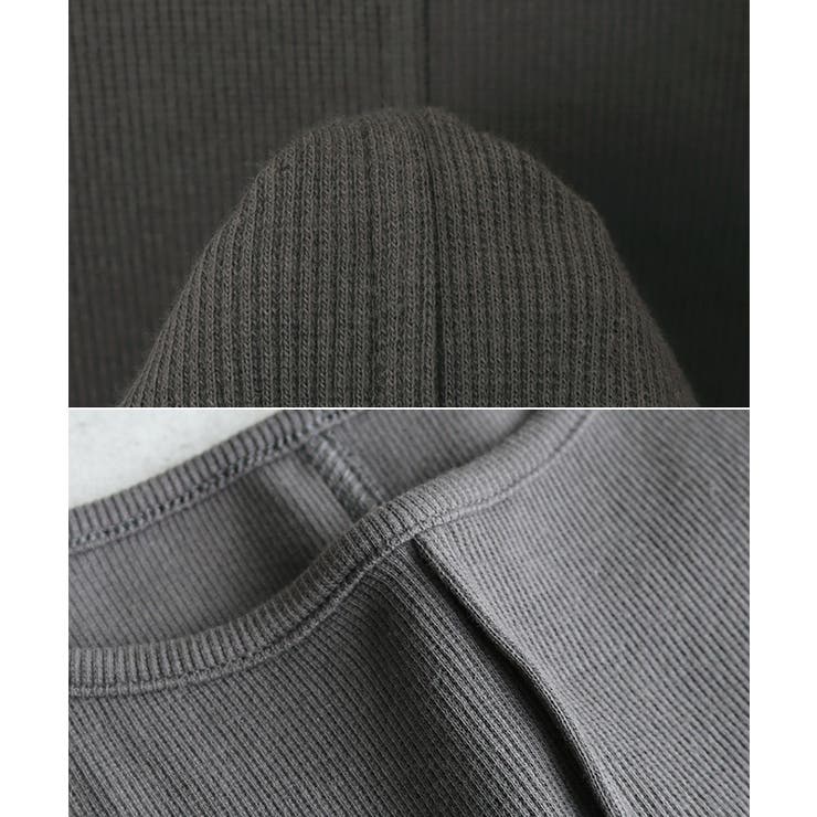 テレコリブ 肩スリット 半袖 | andme | 詳細画像15 